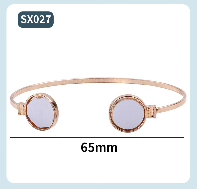 Lady Geometric Alloy Bangle 1 Piece