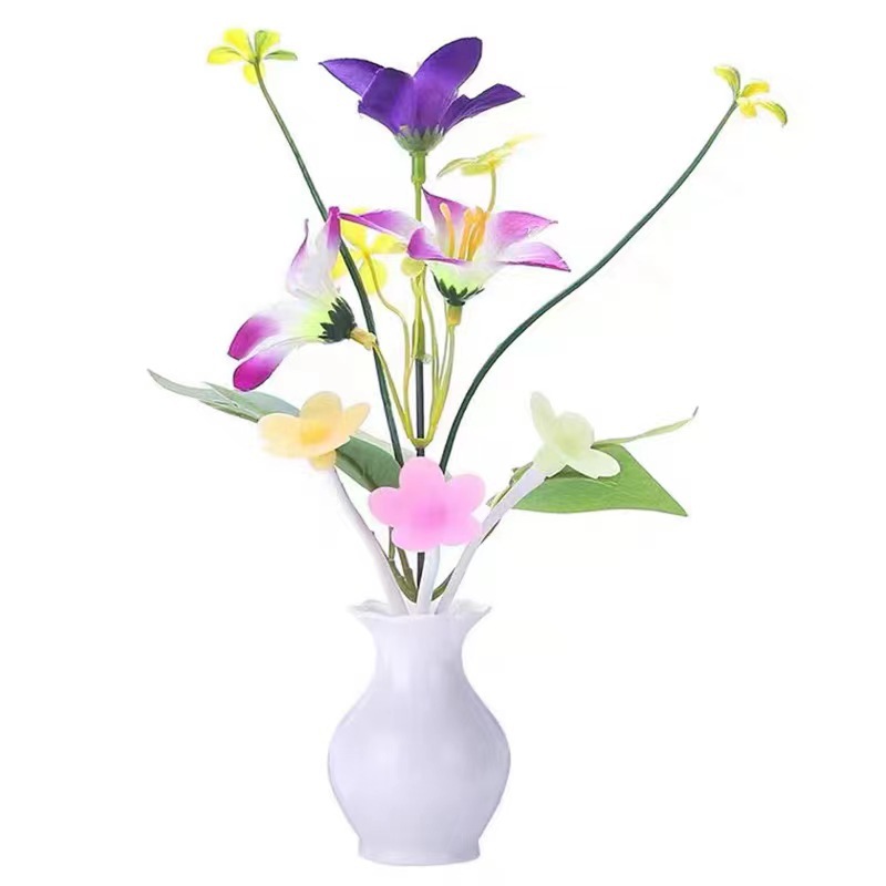 Luz nocturna con control de luz gradiente colorido led luz de ahorro de energía lámpara de seta de inducción lámpara de enfermería de cabecera atmósfera luminosa luz nocturna