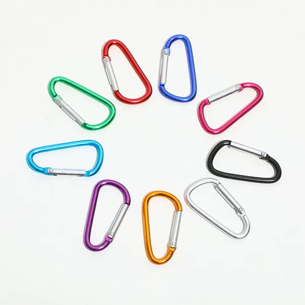 No.5 Mountaineering Buckle Aluminum Alloy D-shaped Hanging Buckle Outdoor Rock Climbing Safety Safety Buckle Spring Hook Luggage Backpack Hook