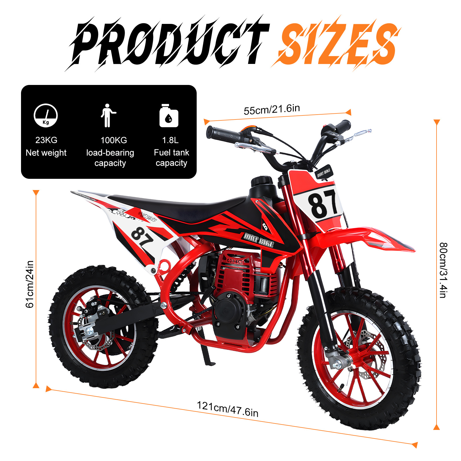 Cross-Border Amazon Supply Small Beach Mountain Outdoor All-Terrain Children's Four-Stroke Epa Off-Road Motorcycle