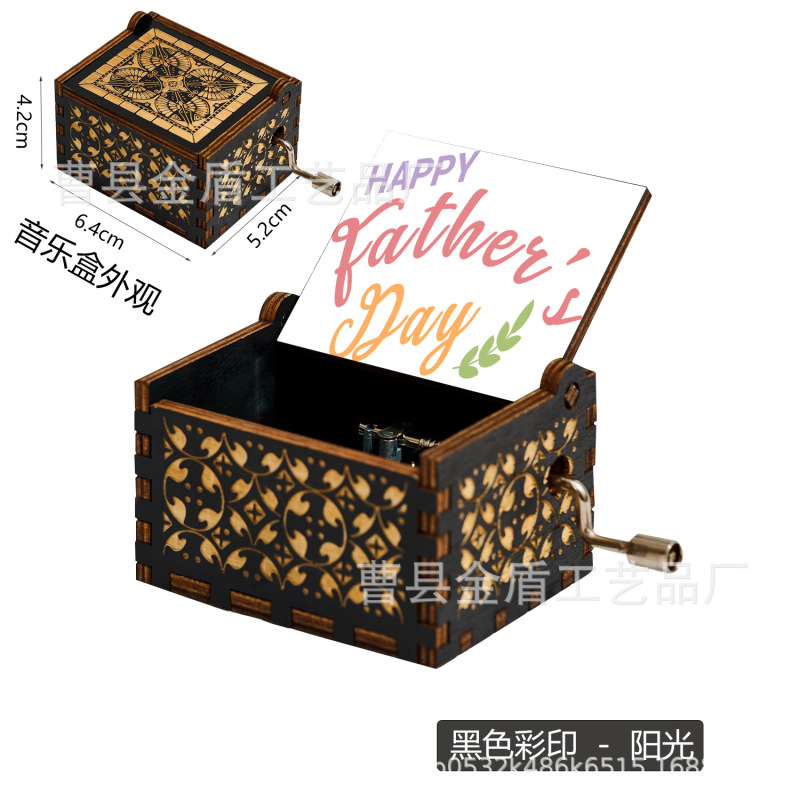 母と父の誕生日プレゼント 木製手回しオルゴール 父の日 母の日 感謝祭 オルゴール ギフト|undefined