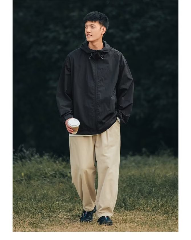 2025 New jacket for casual handsome men's clothing, Korean version spring and jackets, trendy brand autumn jackets_voghion.com