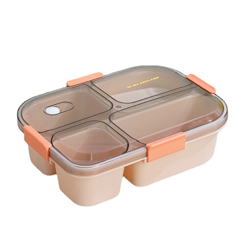 INS Internet celebrity three-four-part lunch box student lunch box with soup box microwaveable office picnic adult lunch box