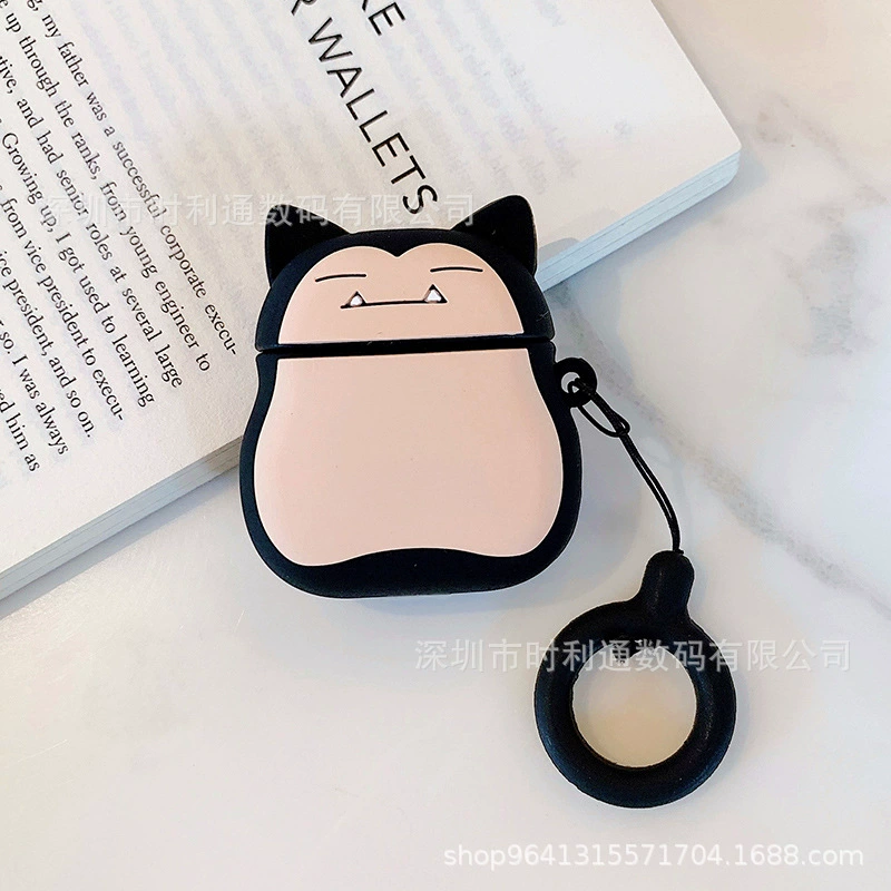 Силиконовый карманный защитный чехол для картинок (Apple AirPods, несколько моделей), милый чехол с карабином