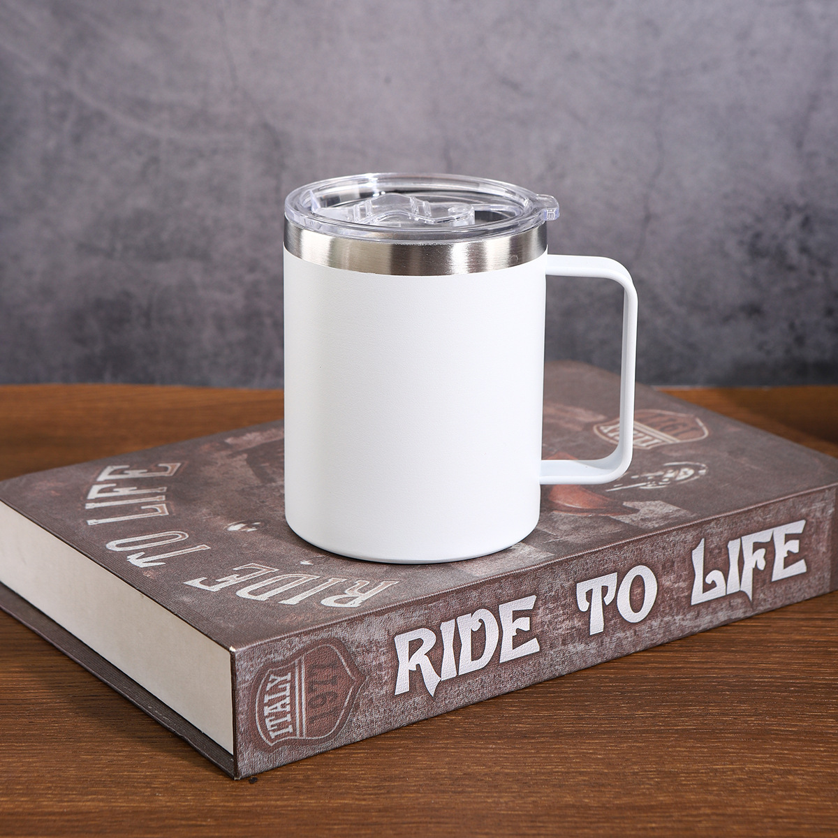 Doppelwandiger Edelstahl Isolierbecher Mit Deckel Für Kaffee_voghion.com
