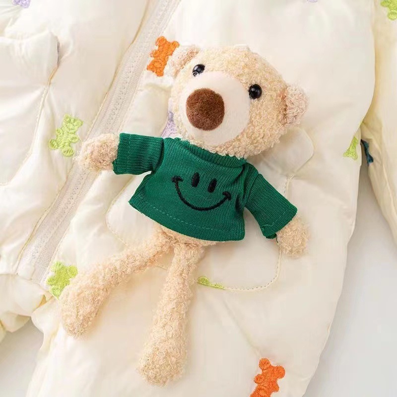 Ropa de bebé, ropa de invierno, hombres y mujeres, monos para bebés, acolchado de invierno, ropa de algodón súper linda y linda, ropa de salida cálida