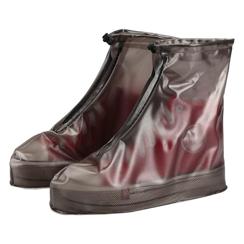 Qiaohangli día lluvioso cubierta del zapato a prueba de lluvia cubierta del zapato de los hombres y las mujeres impermeable antideslizante resistente al desgaste engrosada inferior a prueba de nieve para niños al aire libre