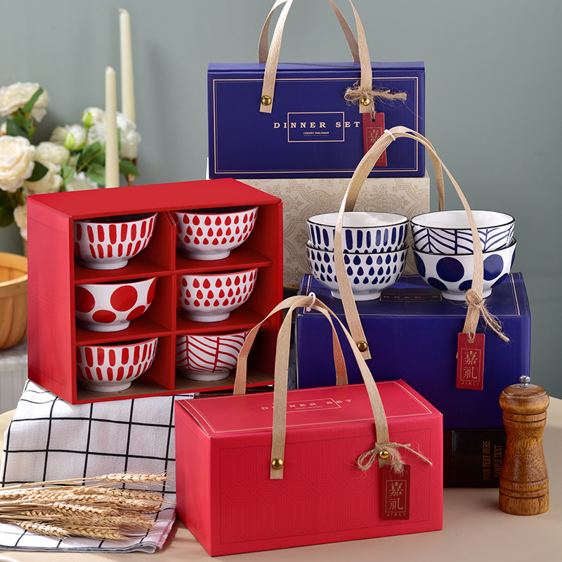 Wedding Return Gift Set Tableware Opening Activity Gift Set Practical Gift for Giving Wholesale Ceramic Tableware Set