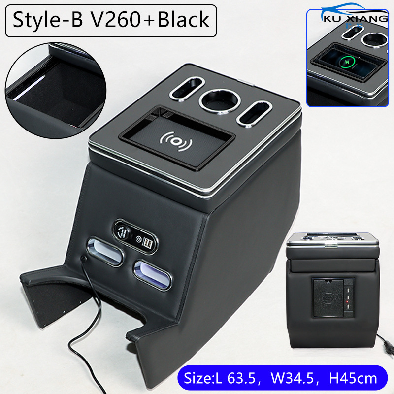 Mercedes-Benz – Armrest box Box for Mercedes-Benz - v250-wireless-charging-black