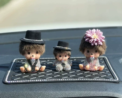 Kt Car Interior Decorations Car | Car ornaments - 47-four-piece-doll-set