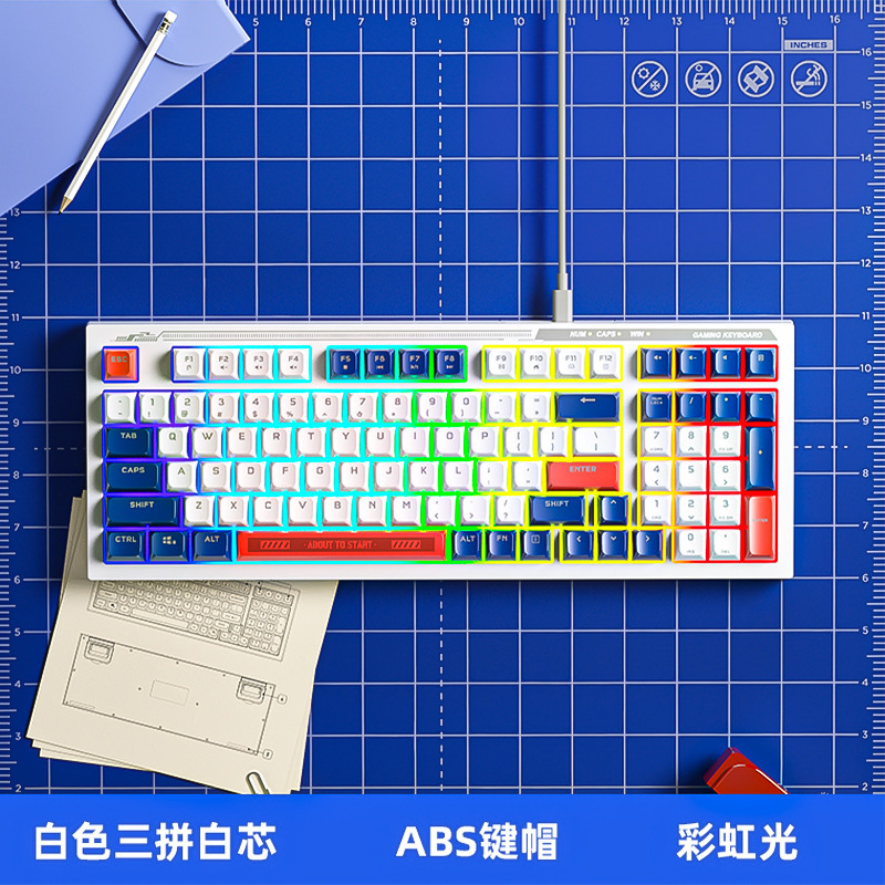 HP K300 ゲーミングキーボード メカニカル風 オフィス向け ミニマリストスタイル 98キー ポータブル 静音 有線 エンターテイメントレベル|undefined