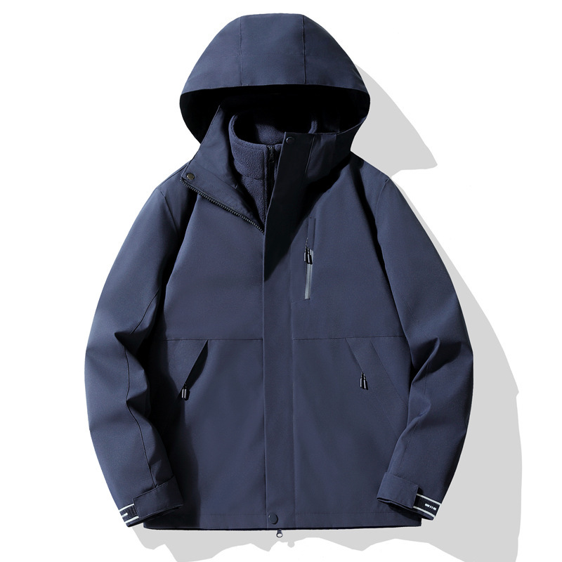 Charge Clothes Detachable Outdoor Travel Two-piece Set for Lovers Mountaineering Three-in-One Jacket Coat Group Work Clothes