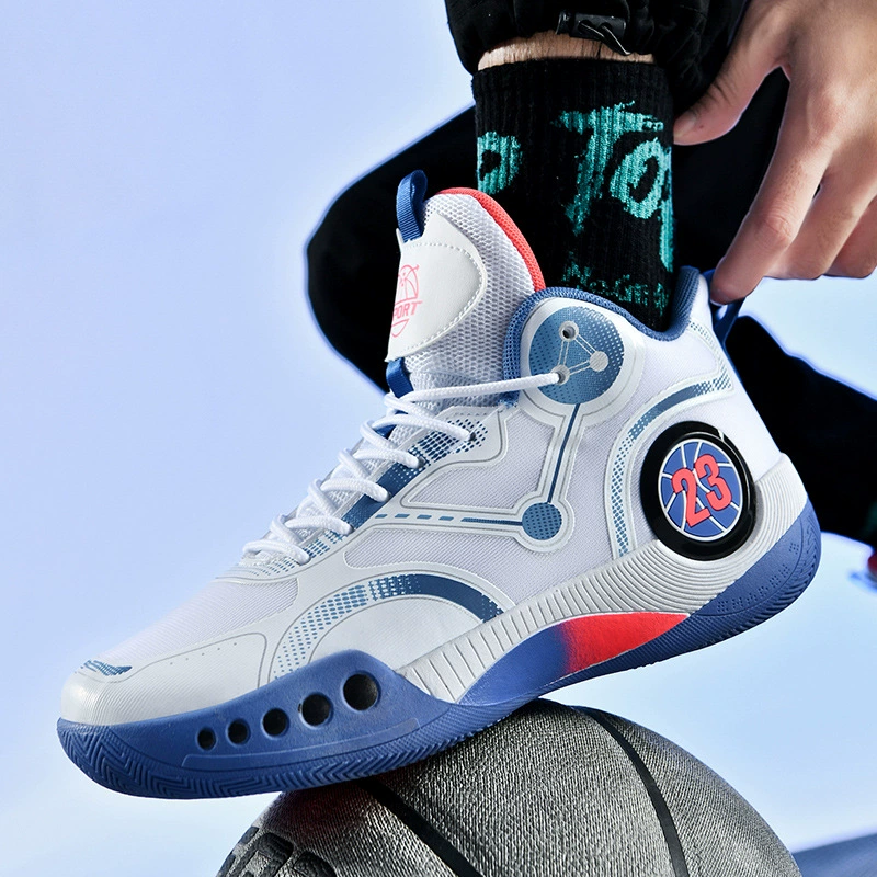 Трансграничная новая мужская баскетбольная обувь повседневная мода спортивная обувь удобная дышащая пара обувь баскетбольная обувь