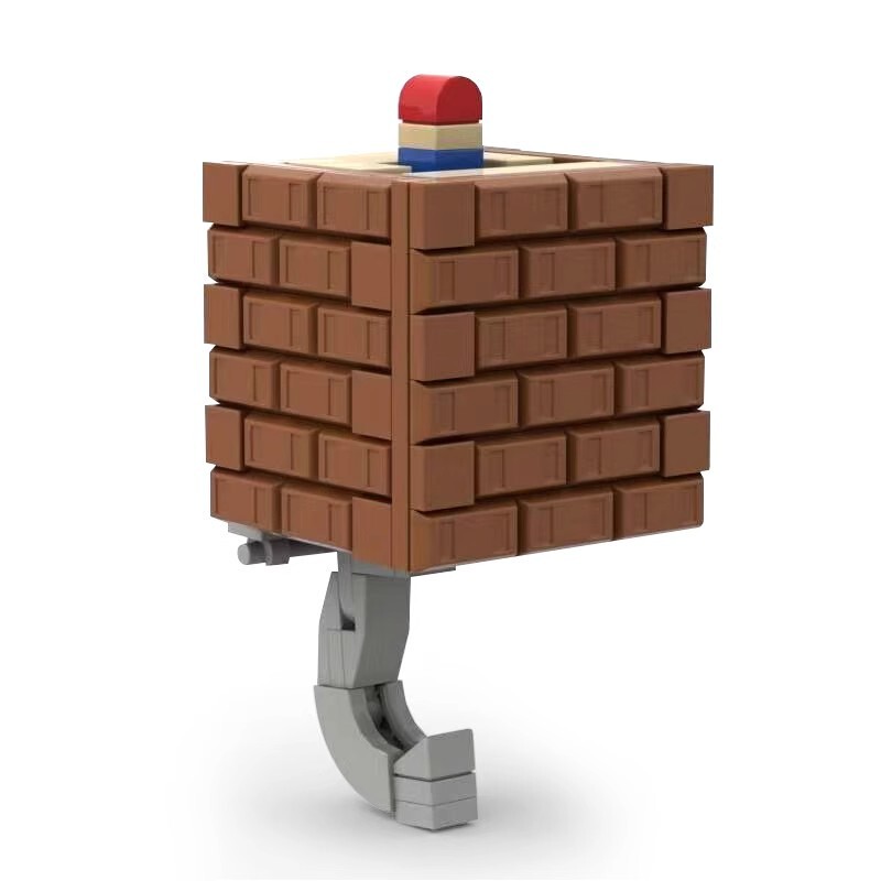 レゴクリエイティブMOCスーパーマリオマリオ疑問符ボックスビルディングブロックキーフック組み立て教育玩具に適しています。|undefined