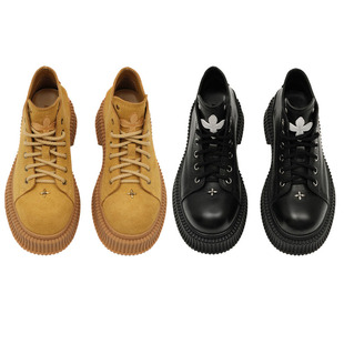 New SMFK cross classic low-top desert boots women's shoes thick-soled cowhide hiking boots women 2024