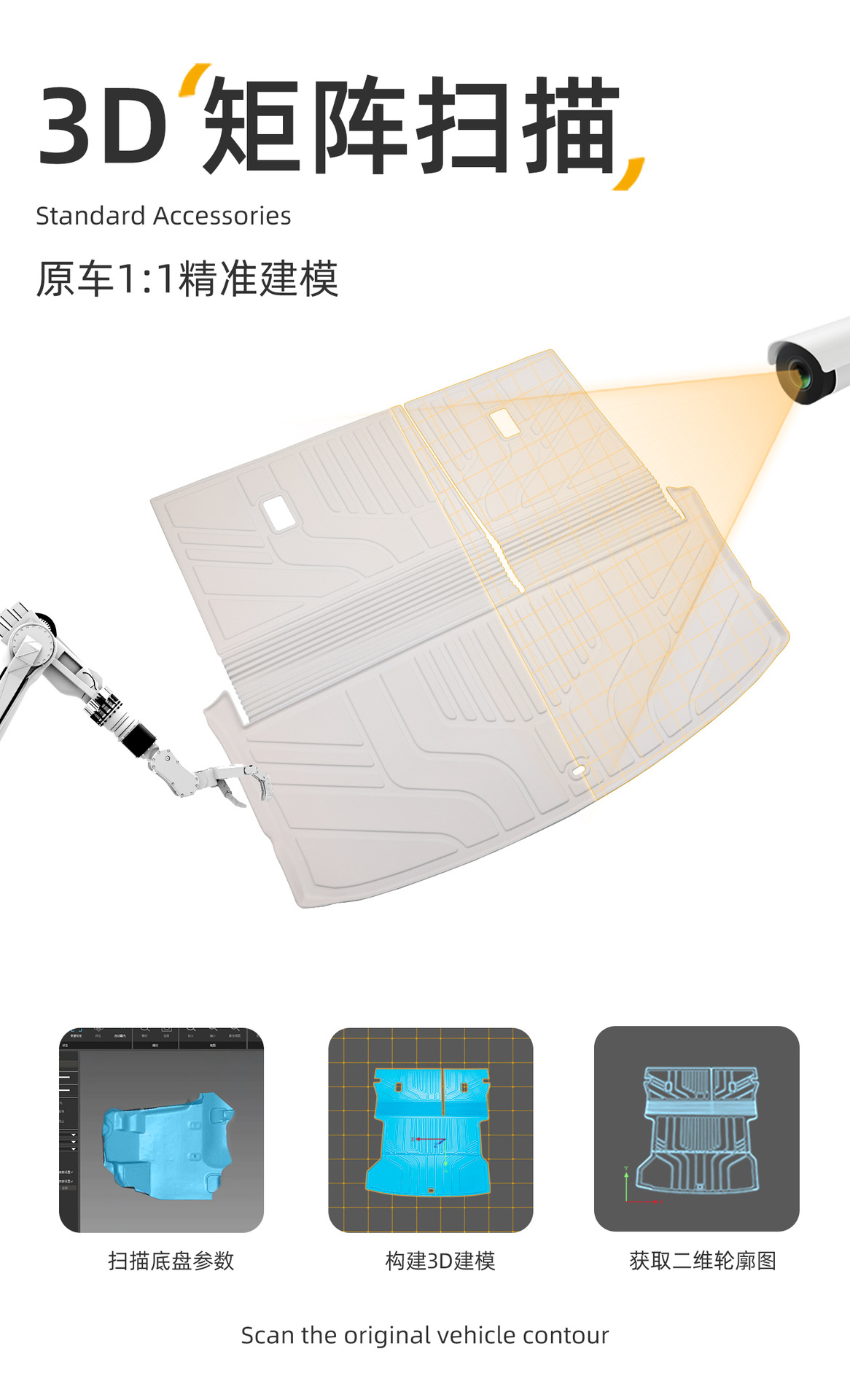 Suitable for BYD Tang 2026 model, specialized EV integrated front TPE car trunk mat