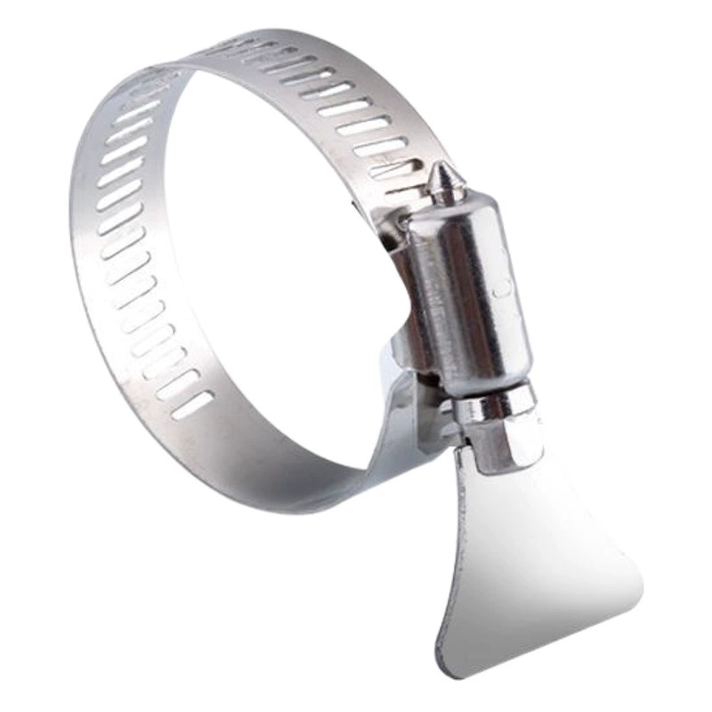304 Зажим из нержавеющей стали с ручкой Газовая газовая труба Ручной винт Зажим для горловой трубы Кожаная труба Резиновая труба Держатель водопроводной трубы