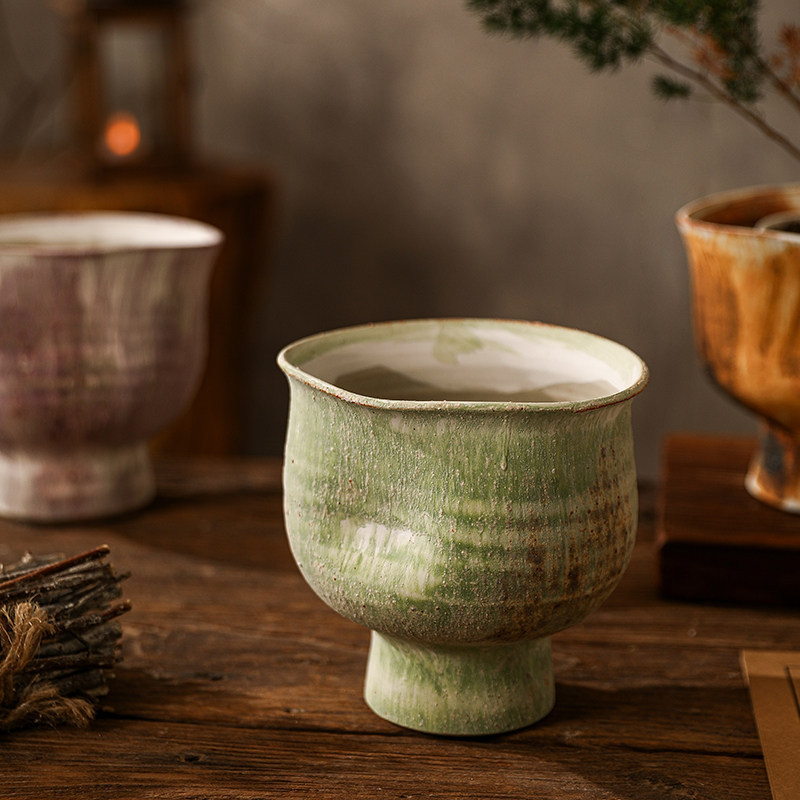 Jingdezhen Ceramic Flower Pot, Small Size, Tall, Coarse Pottery, Light Luxury, High-End, for Balcony Tabletop, Green Plant Pot, Phalaenopsis Pot, Wholesale Jingdezhen Ceramic Flower Pot, Small Size, Tall, Coarse Pottery, Light Luxury, High-End, for Balcony Tabletop, Green Plant Pot, Phalaenopsis Pot, Wholesale
