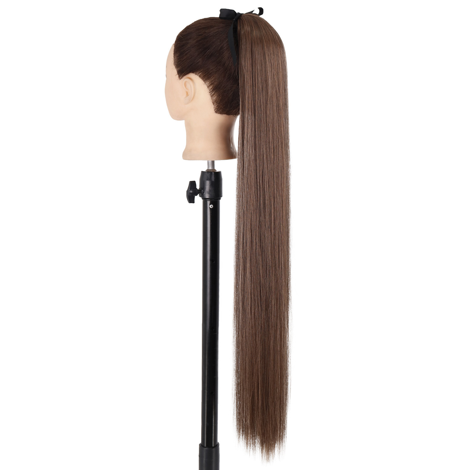 85CM correa de cola de caballo fibra química peluca damas 34 pulgadas extensiones de cabello recto