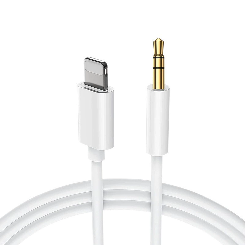 Аудиокабель Lightning-AUX 3,5 мм, подходит для адаптера для наушников Apple, конвертера для прямой трансляции музыки, штекер