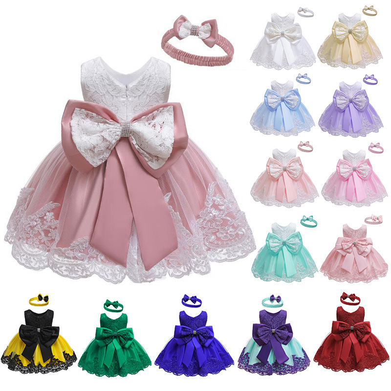 欧米のクロスボーダーの新商品の子供のドレスのレースは色を合わせます。|undefined