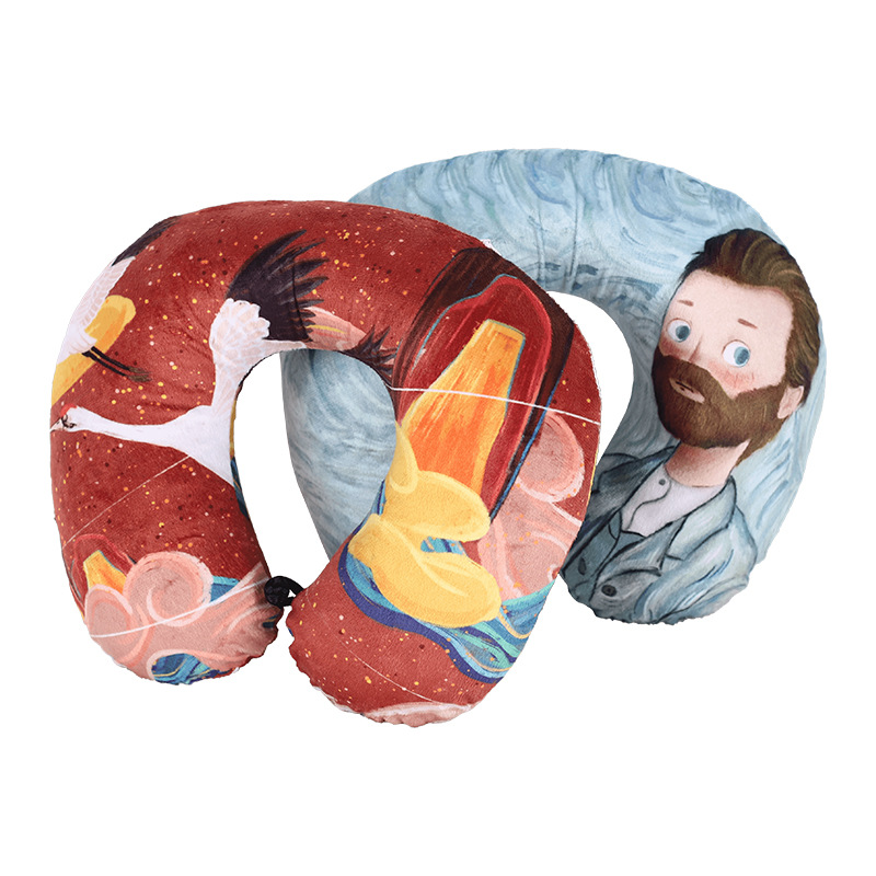 cartoon handheld neck pillow for traveling