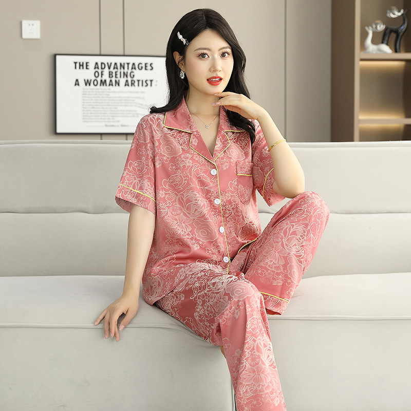 수박홍복숭아꽃자카드(반팔,바지)