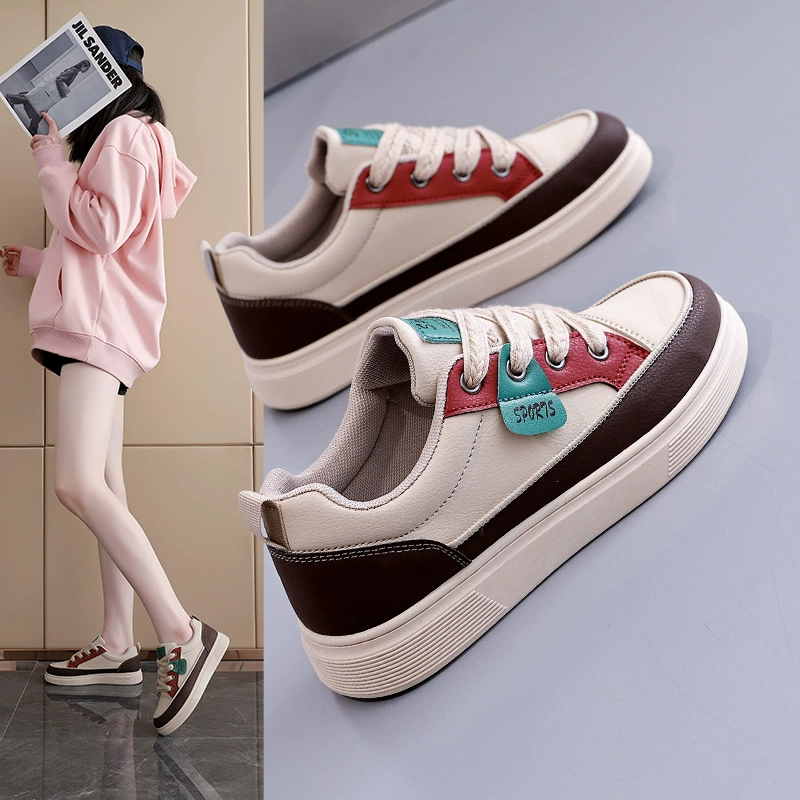 2025 весна и осень новые ins корейские удобные маленькие белые туфли школьницы дикие кроссовки женские кроссовки KT-276