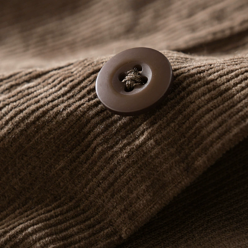 Autumn corduroy comfortable jacket for leisure, oversize