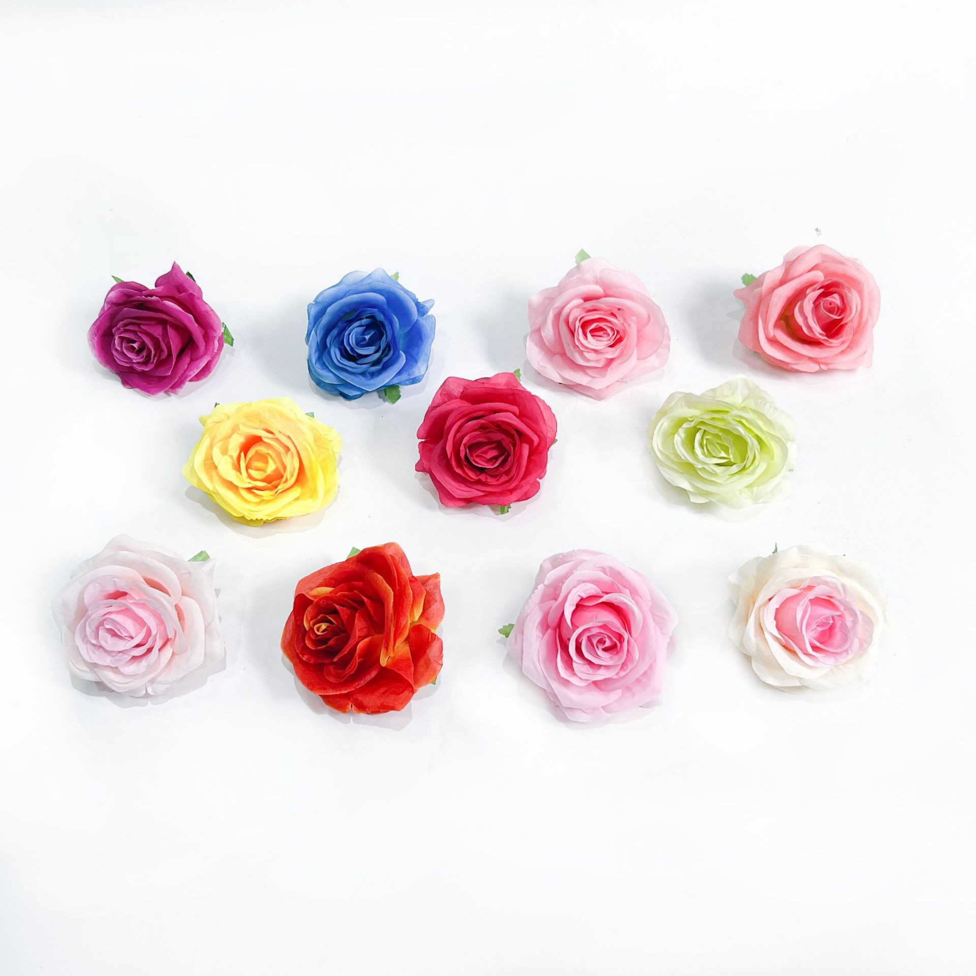 Simulated 9cm silk flower rose head wedding hall flower ins style…