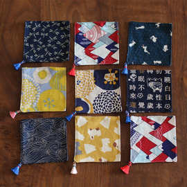 ♡ 日系印花纯棉手工布艺杯垫茶垫茶托茶具配件防磕隔热