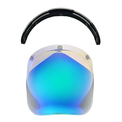 Bubble Mirror, Multi-Color Windproof — Dəbilqə (Kaska) aksesuarları - revo-aurora-blue-black-bracket
