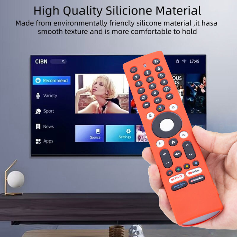 Funda Protectora para Control Remoto JVC RM-C3295 4K de Silicona, Engrosada y Antigolpes