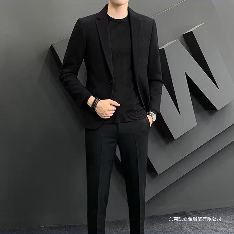 Men's Suit Set, Casual and Stylish, Slim Fit, Versatile, Commuter Men's Suit, New Spring Jacket Men's Suit Set, Casual and Stylish, Slim Fit, Versatile, Commuter Men's Suit, New Spring Jacket