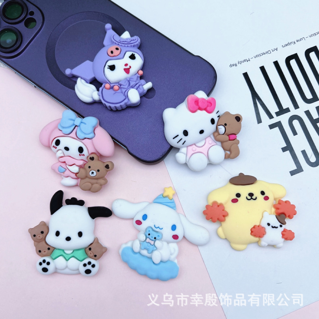 (2개) 다카 DIY 수지 액세서리 크림 접착제 휴대 전화 케이스 냉장고 스티커 헤어 액세서리 물컵 스티커 소재 도매의 공장 직접 공급