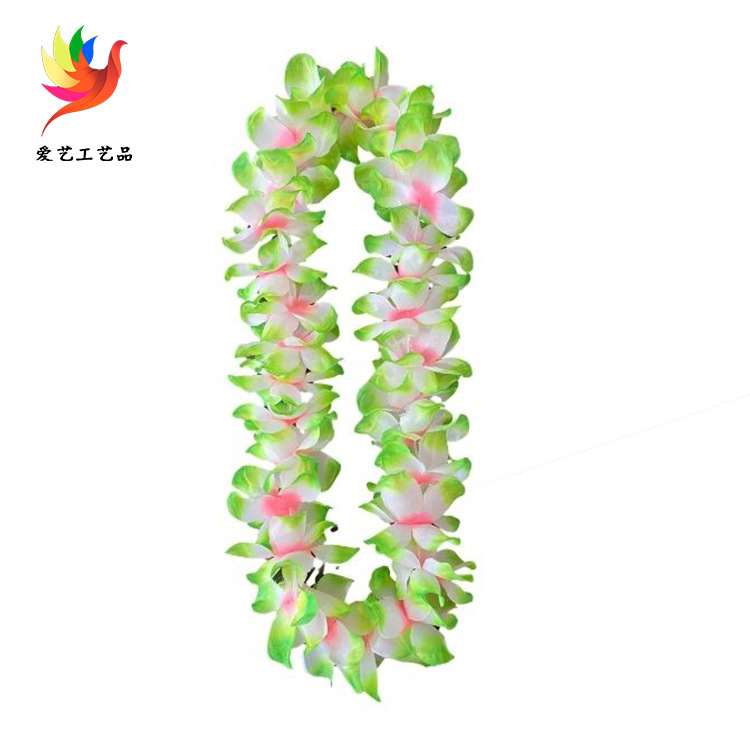 11 cm 30 pares de guirnaldas de cuatro esquinas grandes fiesta de fiesta con cuello, tela de poliéster, pétalos de simulación, guirnalda