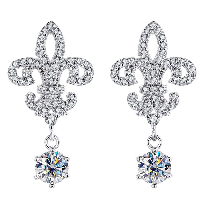 모이사나이트 귀걸이