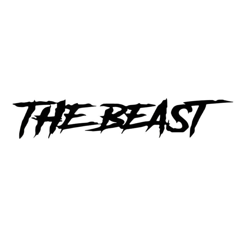 跨境爆款THE BEAST野兽个性创意车贴装饰车身玻璃装饰贴亚马逊|undefined