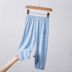 兒童防蚊褲春夏季薄款透氣冰絲褲子燈籠褲中大童休閒褲童裝批發