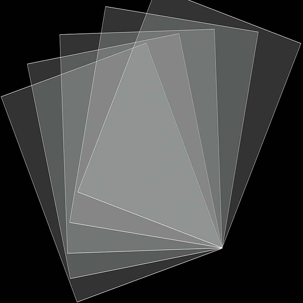 Amazon Venta caliente de alta viscosidad A4 adhesivo de doble cara fuerte sándwich de papel adhesivo de doble cara transparente PET película de doble cara