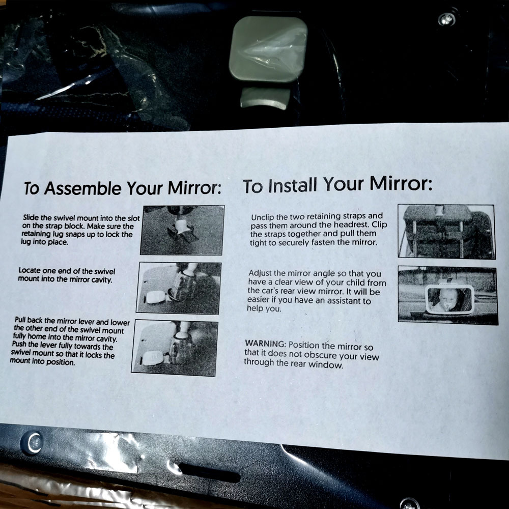 Car Rearview mirror driving back-free baby care mirror car baby monitoring mirror rotatable