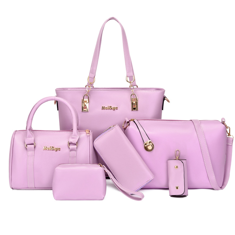 Set di borse a mano e borse a spalla alla moda per donna 6 pezzi_voghion.com