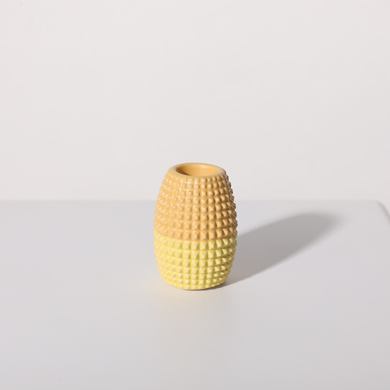 Nordic color piña cerámica vela romántica cena con velas de la boda accesorios tiro ins estilo adornos decorativos