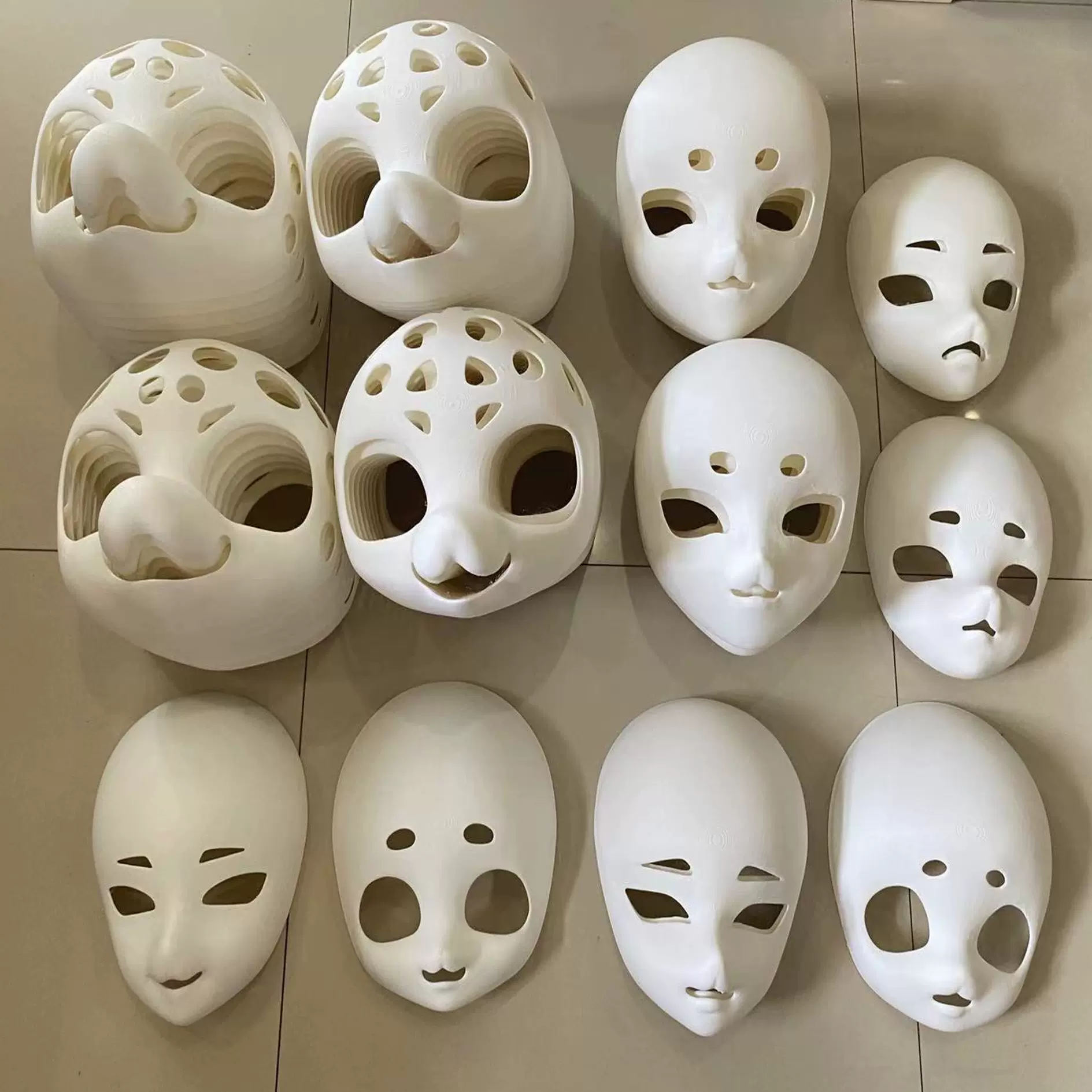 3d打印兽头头骨工厂定制pla打印cosplay道具定制设计兽头diy材料
