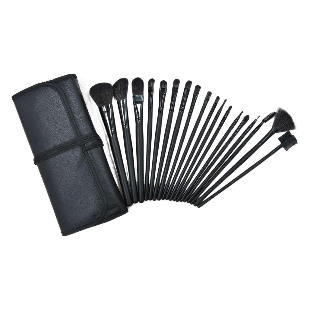 Venta caliente transfronteriza de Amazon 24 juegos de cepillos básicos, cepillos de polvo suelto, rubor, sombra de ojos, maquillaje de belleza, conjunto de pinceles de maquillaje de combinación de huevos