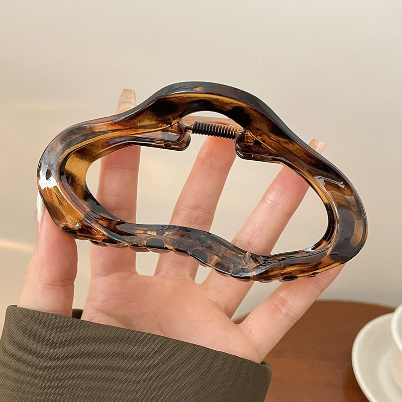 Gran clip de tiburón esmerilado acrílico simple horquilla tocado volumen gran horquilla de alto grado accesorios para el cabello al por mayor