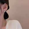 Small metal earrings, Korean style, internet celebrity, simple and elegant design