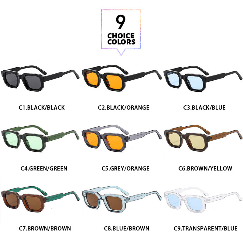 45g Weight Full Frame Glasses Structure Sunglasses Classification Ac, UV400 Protection Lens Material Square Glasses Style Outdoor, Travel, Beach Occasion Geometric Pattern All Seasons Season Unisex Gender Casual, Basic, Classic Style Style Casual Basic Classic Style Geometric Ac UV400 Protection Square Full Frame Women's Sunglasses 2
