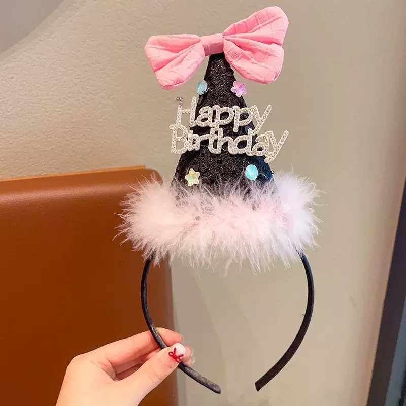 小女孩生日帽子皇冠发箍女童樱桃蛋糕头箍儿童公主风网红洋气头饰|undefined
