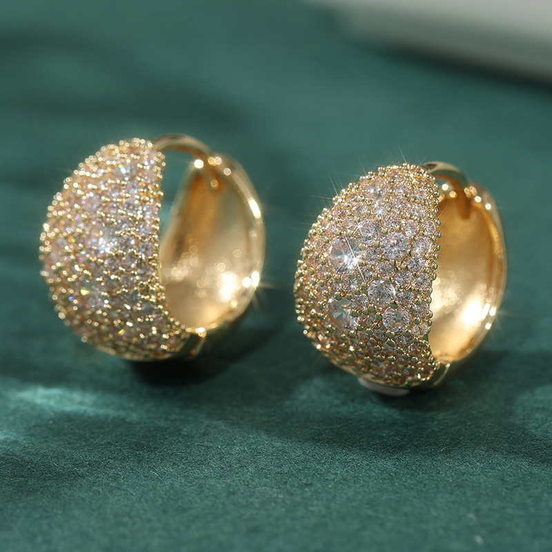 Morning Moon Cross-Border Earrings, Light Luxury Ins-Style Ear Hoops, Wholesale in Stock, Bohemian Style